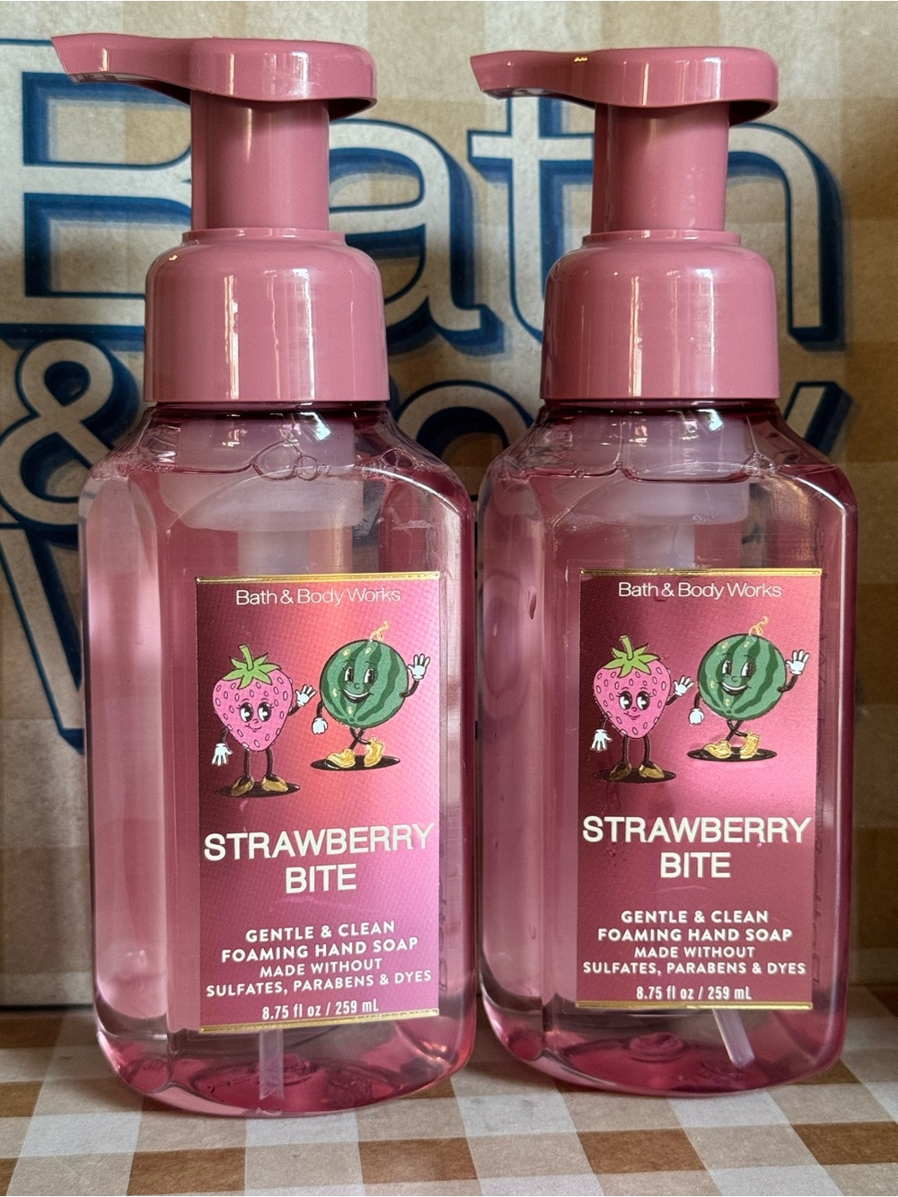 NEW B&BW (2) Strawberry Bite Foaming Hand Soaps